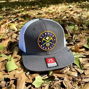 Denver Nuggets 3D PVC Patch Wool Blend Flat Bill Hat- Heather Charcoal/ …
